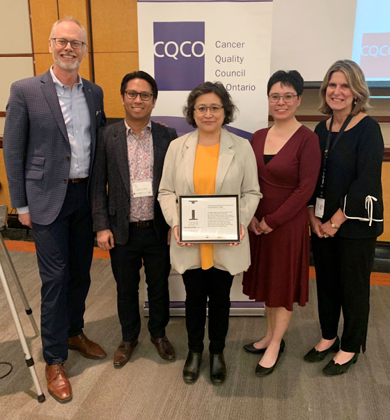 Members of the 2019 Innovation Award winning team from University Health Network.