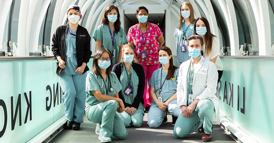 Members of the 2021 Innovation Award winning team from St. Michael’s Hospital