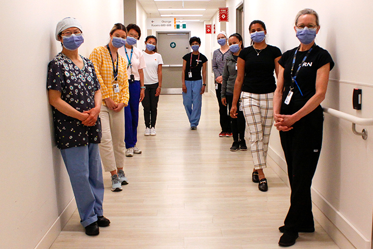 Members of the 2021 COVID-19 Innovation Award winning team from Princess Margaret Cancer Centre